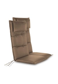 Aspero® - 2 Hochlehner Stuhlauflagen Sitzpolster - Anthrazit