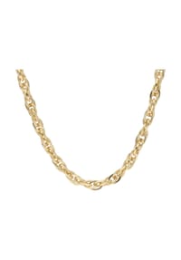 JACQUES CHARREL - Kette Doppel - Ankerkette, hochwertige Kupfer Zink Legierung - gold