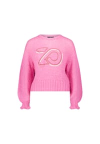 zero - Pullover mit Logostickerei - Patch PinkPink