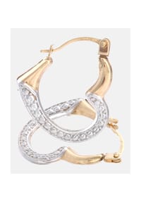 Diamant L'eternel - Creolen, 375 Gelbgold - gold