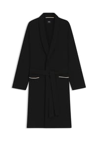 BOSS - Bademantel, Bindegürtel, für Herren - 001  BLACK