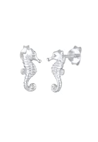 elli. - Ohrringe Seepferdchen Stecker Maritim 925 Silber - Silber
