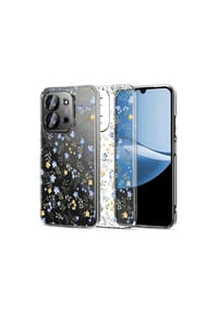 COFI - Tech Protect FlexAir Handyhülle Xiaomi Redmi 15C  173 mm Gänseblümchen - Weiß 17.0 × 8.5 × 1.2 cm