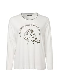 frapp - Langarmshirt Jugendliches Langarmshirt mit Ziernähten hautfreundliche Viskosemischung - offwhite / olive