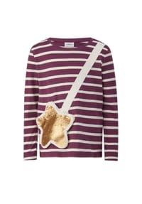 s.Oliver - Langarmshirt, Reißverschlusstasche, für Kinder - 49G2 LILAC/PINK