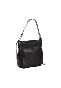 The Chesterfield Brand - Mae Mae Schultertasche Leder 35 cm - schwarz