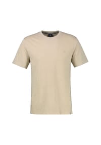 LERROS - T-Shirt aus Baumwoll-Leinen-Mix in moderner 2-Tone-Optik - GRAVEL BEIGE