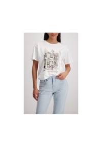 monari - T-Shirt, Baumwolle, Damen - 209 PASTEL YELLOW