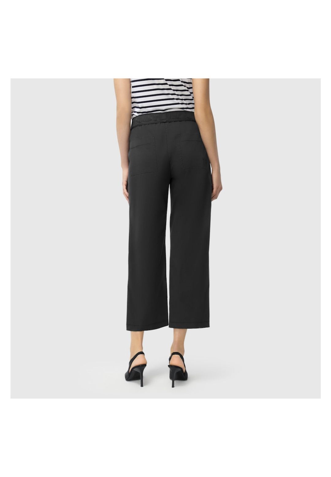 MAC Stoffhose, TaillengüRtel, FüR Damen, Schwarz, 36