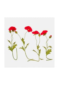LOBERON - Deko-Blume 4er Set Doravela rot - rot