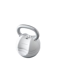 BYZOOM FITNESS - Pure Series - verstellbare Kugelhantel Kettlebell 22,6 kg - Weiss
