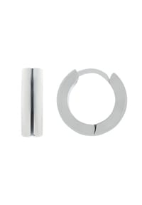 Adelia's - Adelia's Unisex Creolen aus poliertem Edelstahl Ø 5 mm - silber