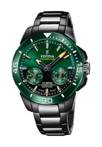 FESTINA - CHRONO BIKE CONNECTED Herren Hybrid-Smartwatch "F20646/1" - GRÜN