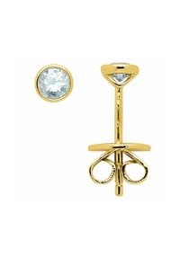 Adelia's - Adelia's Damen Solitär Ohrstecker Ohrringe 585 Gold ( 14K ) mit 2 Brillanten ( 0,2 ct ) - gold