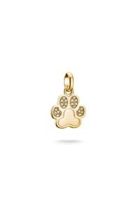 Thomas Sabo - Charm-Anhänger Pfote mit Steinen Connect - gelbgoldfarben
