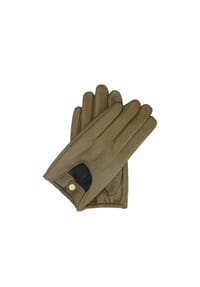 kazar - Ausgeschnittene Lederhandschuhe - Grün