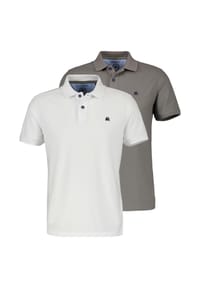 LERROS - Poloshirt 2er Pack Basic - Basalt grey