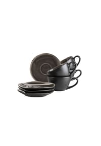 MÄSER Kaffeetassen-Set, Keramik Niara Organic - Niara Organic - braun/schwarz