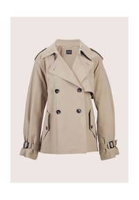 MADELEINE - Kurzer Trenchcoat - berber