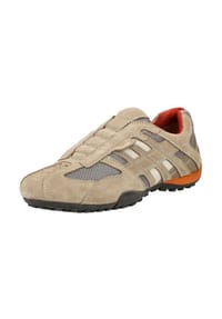 GEOX - Leder/Textil Sneaker - Beige/Orange