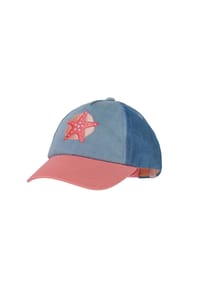 maximo® - MINI GIRL-Cap Seestern Klettverschluß - blue washed/hellterra