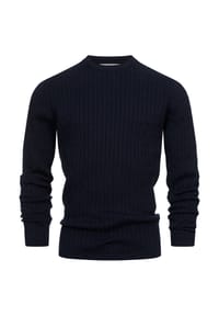 KRONSTADT - Strickpullover KSCable - Black