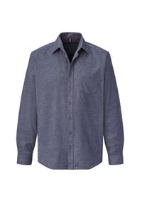 PADDOCK'S® - Langarmhemd aus reiner Baumwolle Long sleeve - blue melange