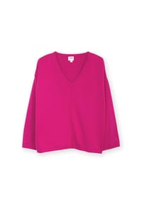 KITE - Damen Loscombe Strickpullover Fuchsia Bio-Baumwolle - pink
