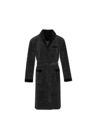 VOSSEN® - Bademäntel Herren Schalkragen Alberto black - 0002 - schwarz