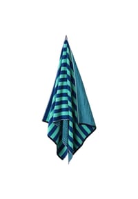 herzbach home - Badetuch Good Vibes 550g/m², Premium-Qualität, 100% Baumwolle - Blue/Turqoise