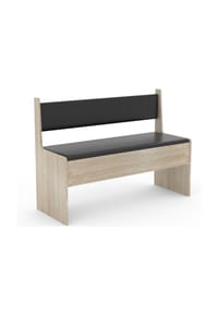 VCM. - Holz Eckbank Sitzbank  für Esszimmer und Küche | Bank mit Truhe für den Esstisch | Maße H. 80 x B. 110 x T. 42 cm | Esal Breite 110 cm - Sonoma-Eiche