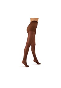 AURELLIE - Lycra 15 Denier Tights – Elegante Strumpfhose mit außergewöhnlicher Elastizität - Dunkelbraun S