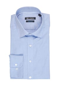 DUNMORE - Businesshemd, Kent-Kragen, Modern Fit, Dobby, bügelfrei, für Herren - 1 WEISS