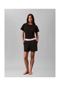 Calvin Klein - Schlafanzug-Oberteil Cotton Stretch Loung, Rundhals, für Damen - P7A  GREY HEATHER