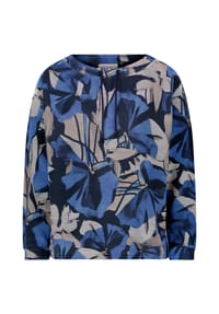 BETTY BARCLAY - Sweatshirt mit Kordelzug - Blau/Beige