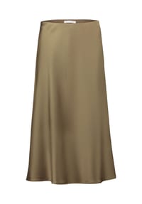 BETTY & CO - Satinrock mit elastischem Bund - Dusty Olive