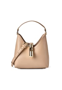 FURLA Goccia - Goccia Mini Bag Handtasche Leder 18 cm - cachemire gray