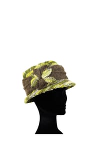 collezione alessandro® - Hut Floral Wollhut, Made in Italy - braun