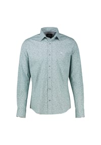 LERROS - Herrenhemd mit angesagtem Printmuster aus Baumwollmix - CLASSIC NAVY