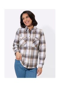 Witt - Flanell-Bluse - beige-anthrazit-kariert