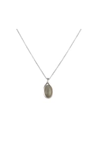 carolin stone - Anhänger 925/- Sterling Silber 1 Mondstein - weiß