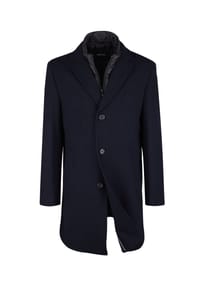 DIGEL - Modern Fit Paletot Deus in Marine - Marine