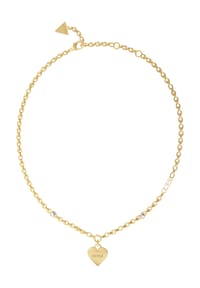 GUESS FALLING IN LOVE - Damen Kette mit Anhänger "JUBN02230JWYGT/U", Edelstahl - GOLD