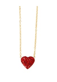 Adelia's Heart Collection - Halskette mit Anhänger – Herz aus Edelstahl - gold