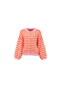 Hailys - Pullover - candy pink-orange stripe