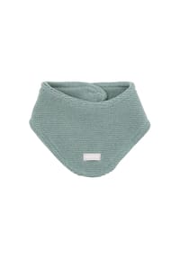 maximo® - BABY-Dreiecktuch, Strick Klettverschluß, Rückseite Strick, Futter - beigemeliert