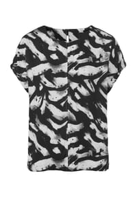 heine - Druckbluse - ecru-schwarz-bedruckt