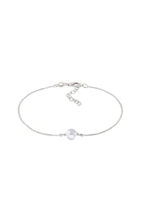 elli. - Armband Steine Kreis Bergkristall Transparent 925 Sterling Silber - Silber