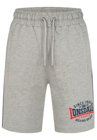 LONSDALE™ - Herren Shorts normale Passform SANDOWN - Marl Grey/Navy/Red