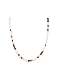 NOELANI - Damen Kette, Edelstahl mit Tigerauge - MEHRFARBIG